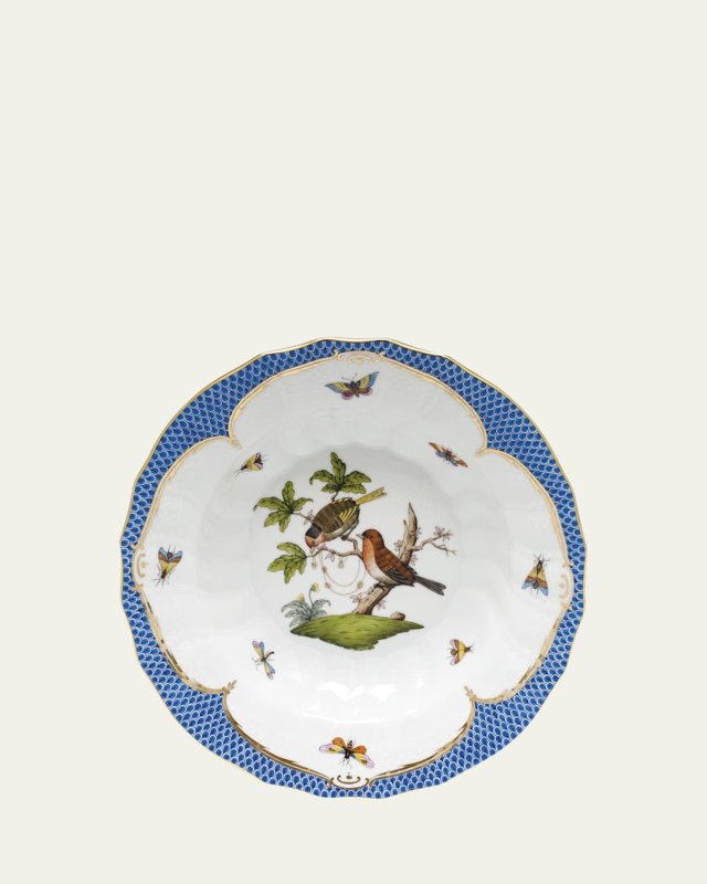 Rothschild Blue Motif 10 Rim Soup Bowl